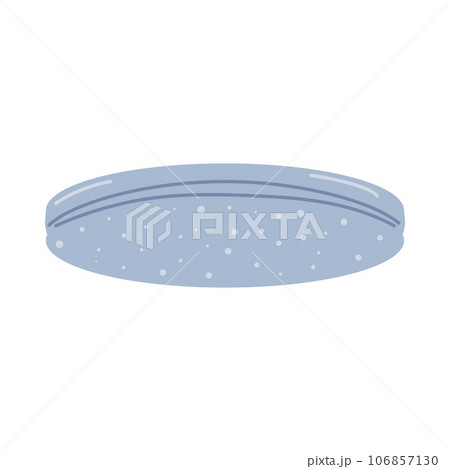 Lighting devices for decorating any home interior. The lamp on the ceiling. Interior design. Vector flat illustration... 106857130