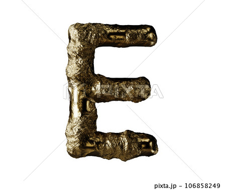 Letters made of raw gold 106858249