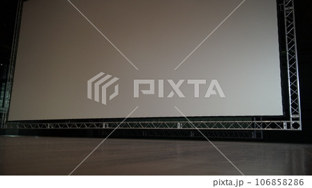 Stage projection screen.  106858286