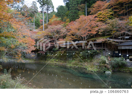 秋の高雄 紅葉の清滝川 京都市右京区 秋の高雄 紅葉の清滝川 京都市右京区 106860763