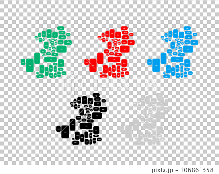 Municipality map_Kumamoto Prefecture_Deformation-08 Municipality map_Kumamoto Prefecture_Deformation-08 106861358
