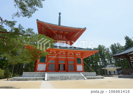 高野山金剛峯寺　根本大塔　和歌山県高野町 106861418