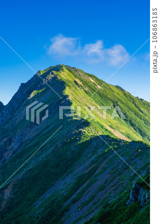 長野県の北アルプス針ノ木サーキット登山　赤沢岳 106863185