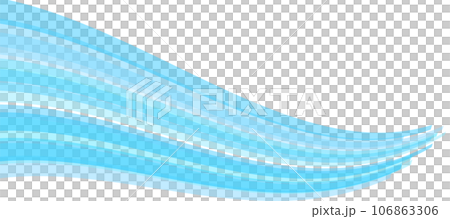 Vector background image of wavy blue wavy lines 106863306
