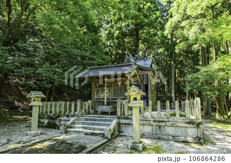 熊川宿　松木神社　社殿　福井県若狭町 106864286