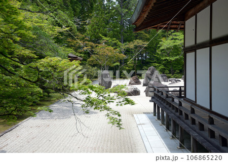 高野山金剛峯寺　別殿の庭園　和歌山県高野町 106865220
