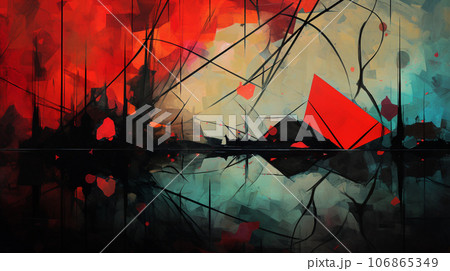 Abstract Depiction of Sadness and Depression 106865349