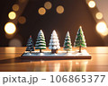 ミニチュアのクリスマスツリーの飾り「AI生成画像」 106865377