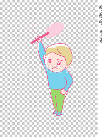 Stock Illustration: Spring cleaning icon_year-end_elderly Stock Illustration: Spring cleaning icon_year-end_elderly 106866306