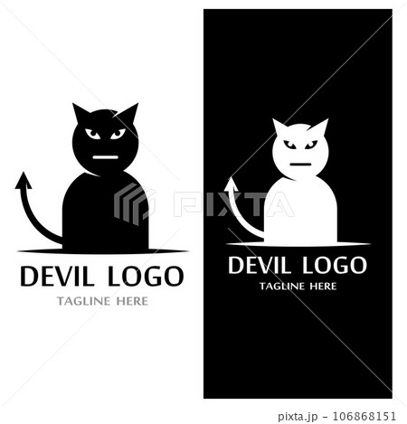 Devil horn Vector icon 106868151