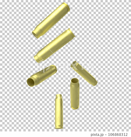 The gold cartridge or gun bullets png image 3d rendering The gold cartridge or gun bullets png image 3d rendering 106868312
