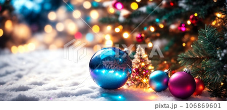 キラキラしたクリスマスツリー 106869601