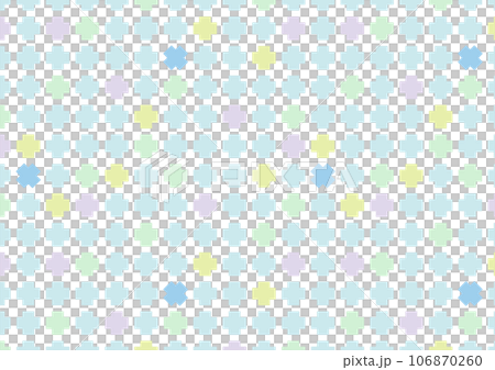 Colorful seamless pattern background with cute cross tiles _Pattern 1_Blue 106870260