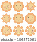 Flower cute vector set 106871061