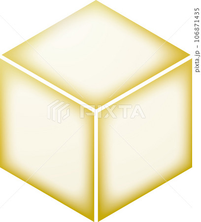 家紋　三つ菱【金色】 106871435