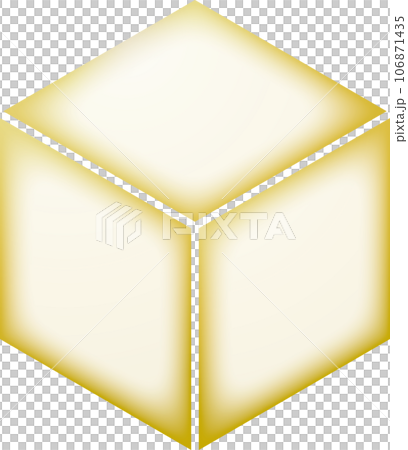 家紋　三つ菱【金色】 106871435