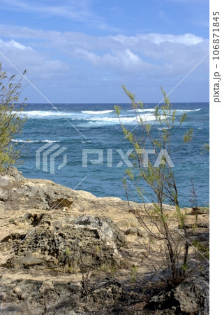 Seascape on the shore of Nawiliwili - Hawaii Seascape on the shore of Nawiliwili - Hawaii 106871845