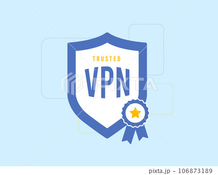 Trusted VPN Services concept. Virtual private...のイラスト素材 [106873189] - PIXTA