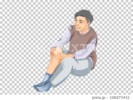 膝が痛むシニア 106873432