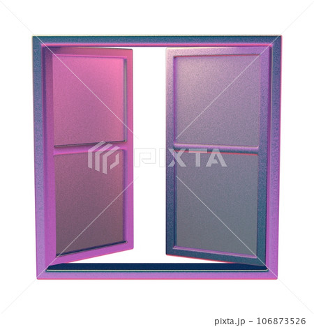 modern wooden window isolated on white background modern wooden window isolated on white background 106873526