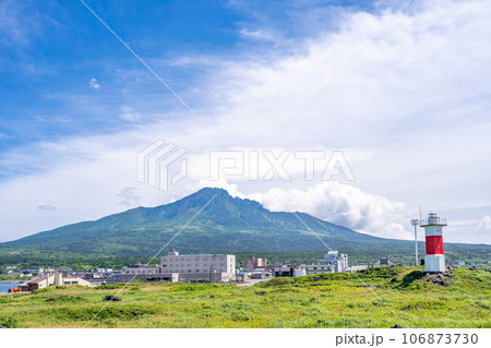 沓形港　利尻山　灯台 106873730