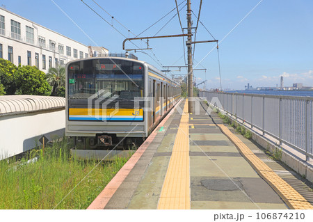 海芝浦駅に停車中の車両 海芝浦駅に停車中の車両 106874210