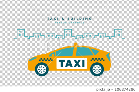 タクシー&ビル・都会・街並みのイラスト3 タクシー&ビル・都会・街並みのイラスト3 106874286