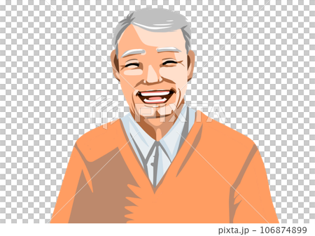 爺爺害羞的笑容 爺爺害羞的笑容 106874899