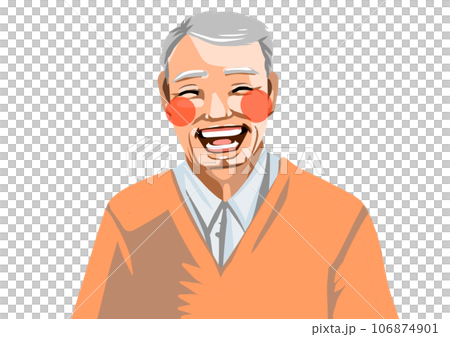 Grandpa's shy smile Grandpa's shy smile 106874901