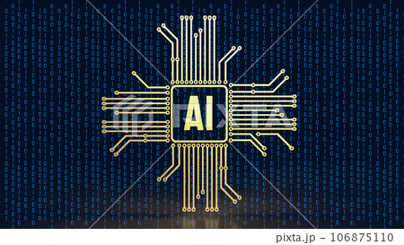 The ai or Artificial Intelligence image for technology  concept 3d rendering 106875110