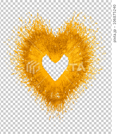 Ephemeral Disintegrating Golden Heart Ephemeral Disintegrating Golden Heart 106875240