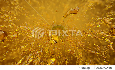 Golden Liquid Ring Unveiled in Radiant Transformation 106875246