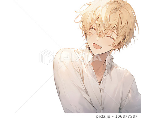 male anime character, blonde hair, luminescent blue | Stable Diffusion |  OpenArt
