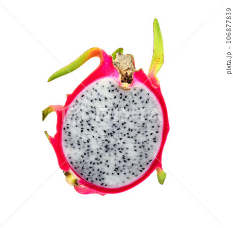 dragon fruit isolated on white. dragon fruit isolated on white. 106877839