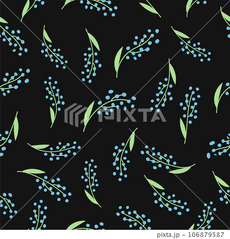 Spring seamless pattern with lily of the valley flowers. Spring seamless pattern with lily of the valley flowers. 106879587