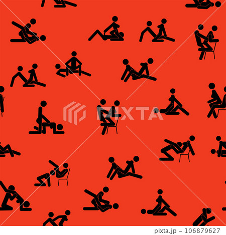 Kama Sutra, seamless pattern, design, poster, fabric. Kamasutra, sketchy poses for making love. Set. Kama Sutra, seamless pattern, design, poster, fabric. Kamasutra, sketchy poses for making love. Set. 106879627