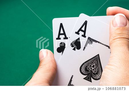 Playing cards with aces Playing cards with aces 106881073