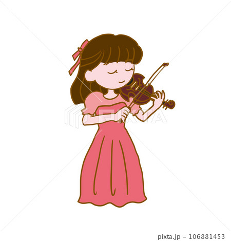 バイオリンを弾く女の子 106881453