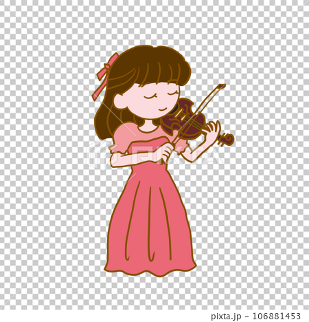 バイオリンを弾く女の子 106881453