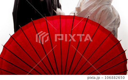 和装白無垢傘夫婦前撮りイメージ 106882650