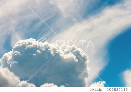 Amazing cloudy and beautiful sky in heaven. The flow of the afternoon clouds. Group clouds, billow Amazing cloudy and beautiful sky in heaven. The flow of the afternoon clouds. Group clouds, billow 106883116