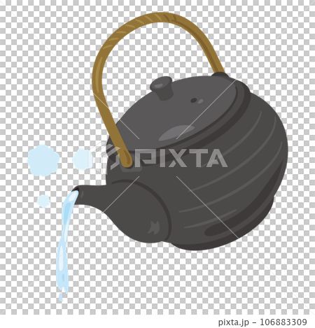 Pour hot water into the teapot Pour hot water into the teapot 106883309