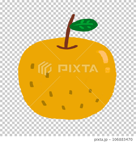 Hand-drawn cute pear illustration 106883470