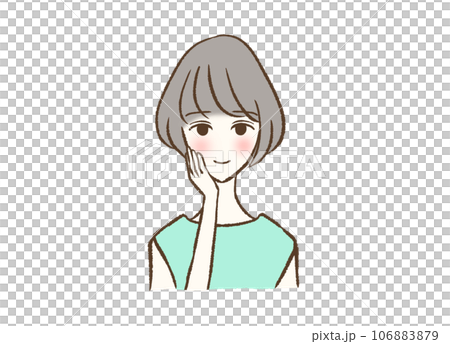 グレイヘア女性 106883879