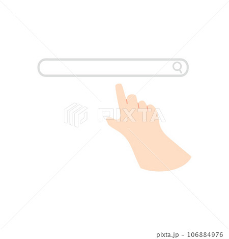 Concept of hand search icon 106884976