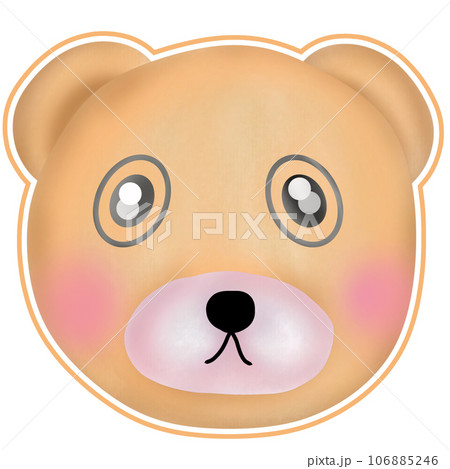 illustration of a brown bear illustration of a brown bear 106885246