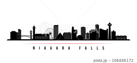 Niagara Falls skyline horizontal banner.  106886172