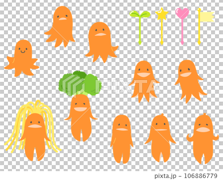 Tako-san wiener & wiener alien set Tako-san wiener & wiener alien set 106886779