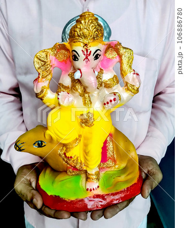 Indian Ganesha Festival , Lord Ganeshaの写真素材 [106886780] - PIXTA