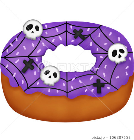 Halloween Dessert. Halloween Donut. 106887552